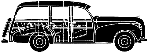 小汽车 Oldsmobile DeLuxe Station Wagon 1940