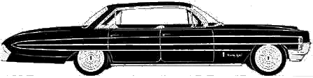자동차 Oldsmobile Ninty-Eight Hardtop Sedan 1961