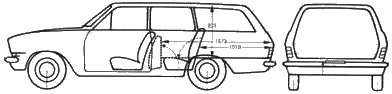小汽车 Opel Kaddet Caravan 1972