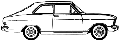 자동차 Opel Kadett 2-Door 1970