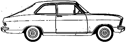 Karozza Opel Kadett B Coupe 1970