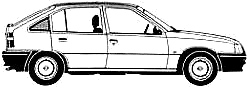 자동차 Opel Kadett E 5-Door 1988 