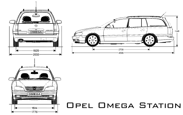 小汽车 Opel Omega Station 