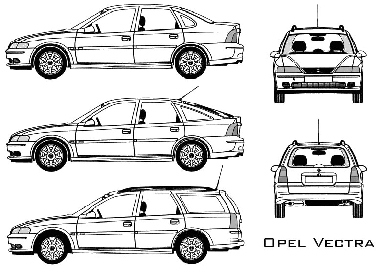 小汽车 Opel Vectra Station 