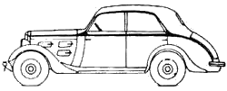 자동차 Peugeot 301CR Berline Pprofilie BP4 1933