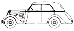 Car Peugeot 301CR Berline Profilie NP4 1933