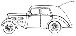 Mašīna Peugeot 301D Berline Commerciale A6C 1936
