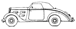 Mašīna Peugeot 301D Coupe Decapotable CD6 1936