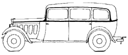 Karozza Peugeot 301L Limousine Commerciale N7C 1933