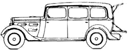 Mašīna Peugeot 301LR Limousine Commerciale N8C 1933