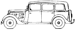 Karozza Peugeot 301LR Limousine Familiale Taxi 1933