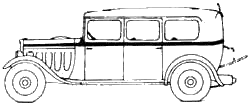 Cotxe Peugeot 301M Limousine Commerciale N3C 1932
