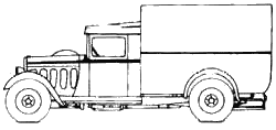 Karozza Peugeot 301T Camionnette B3 1933