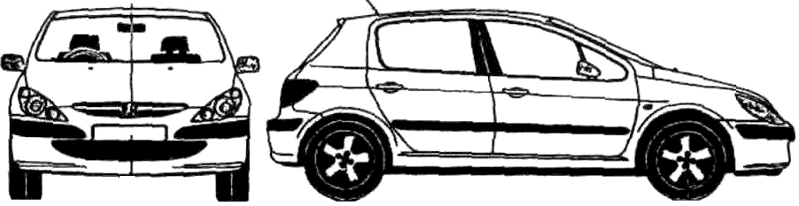 小汽車 Peugeot 307 5-Door 2001 