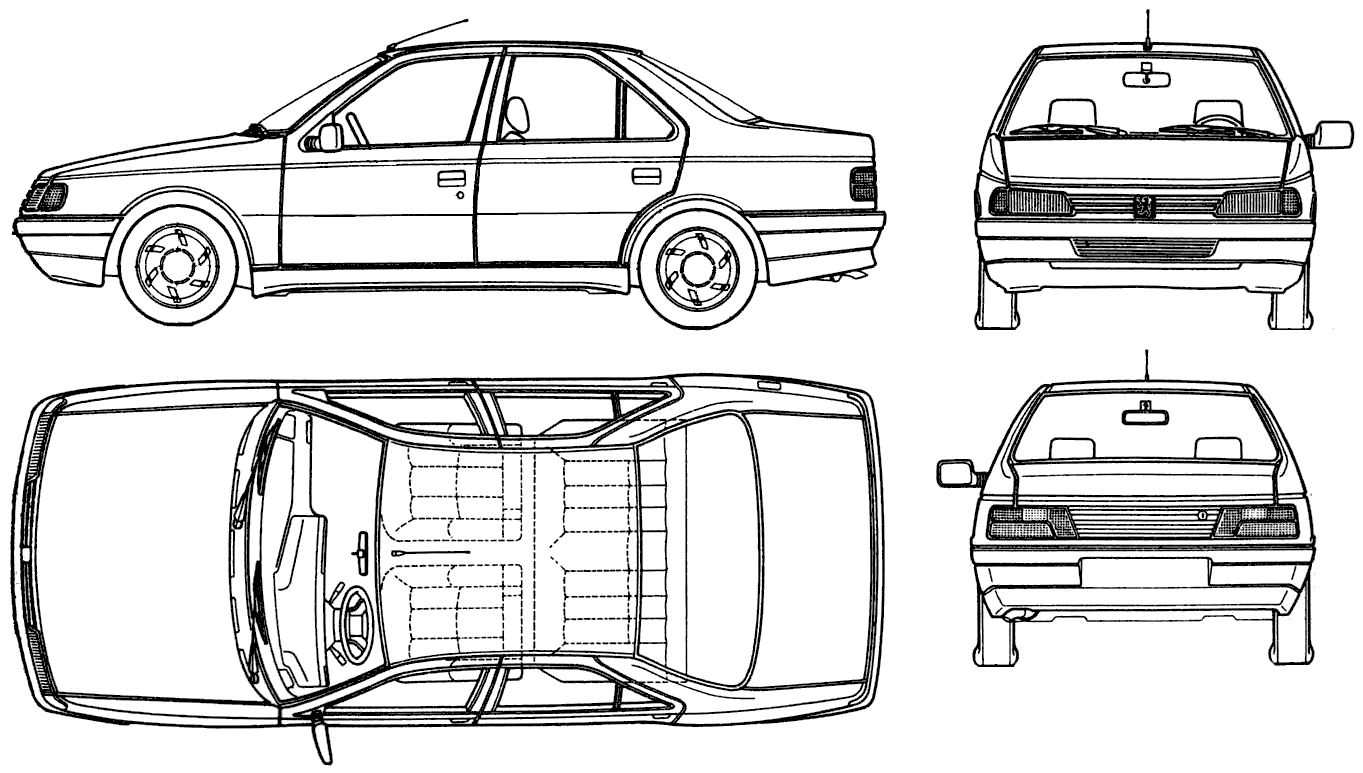 자동차 Peugeot 405 1987