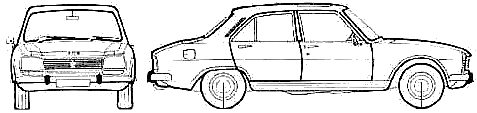 Car Peugeot 504 Ti