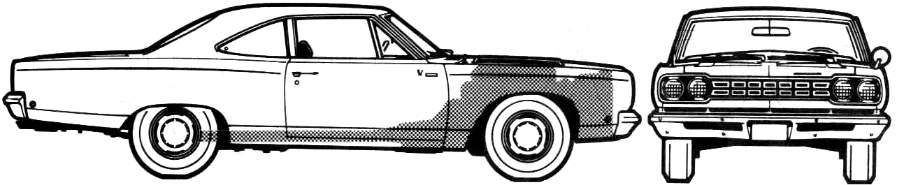 Cotxe Plymouth Road Runner 1968