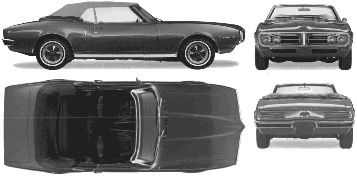 小汽车 Pontiac Firefird 1968