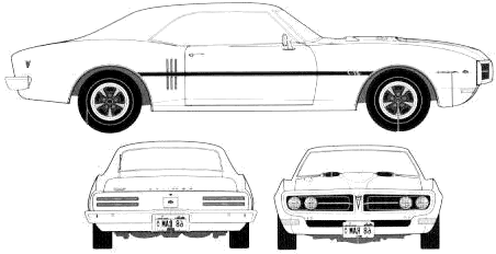 Car Pontiac Firebird 400 1968