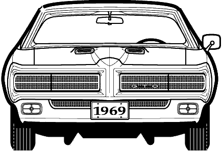 Automobilis Pontiac GTO 1969