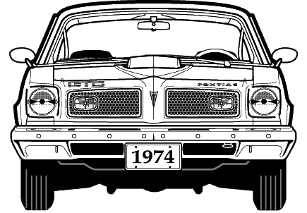 Karozza Pontiac GTO 1974