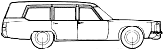Car Pontiac Superior Consort Hearse 1972