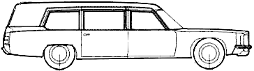 Car Pontiac Superior Hearse 1972