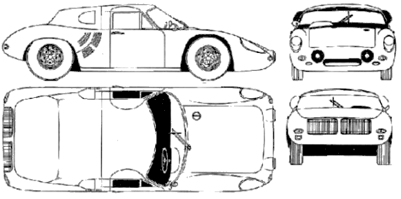 Automobilis Porsche 718-8 1962
