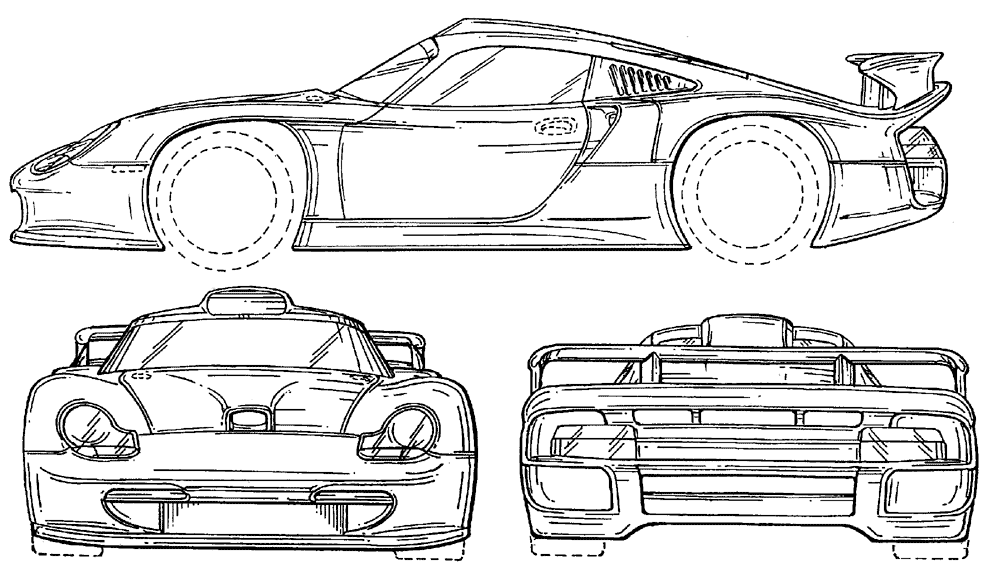 자동차 Porsche 911 GT1