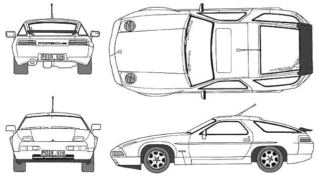 Mašīna Porsche 928 GT