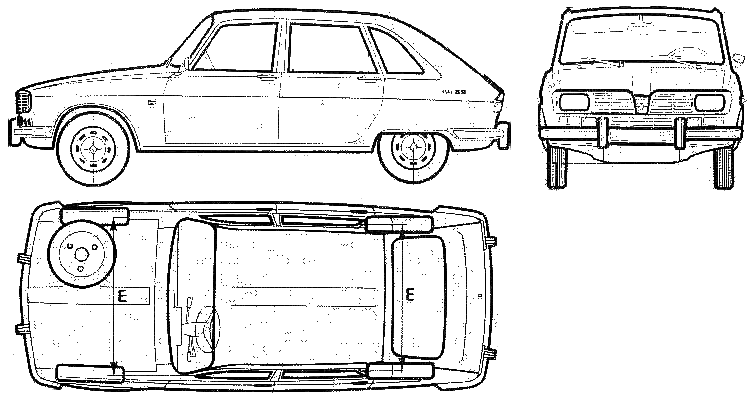 小汽车 Renault 16 TS