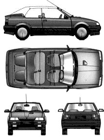 자동차 Renault 19 Cabriolet 1991