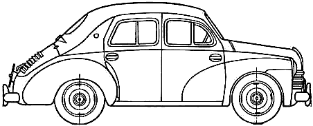 小汽车 Renault 4CV 1947