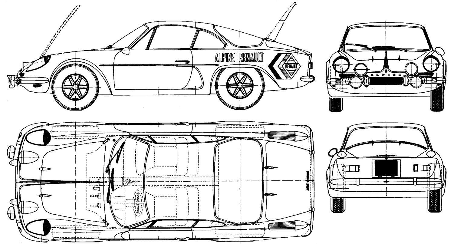 Karozza Renault Alpine A-110