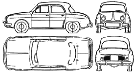 자동차 Renault Dauphine 1960 Argentina