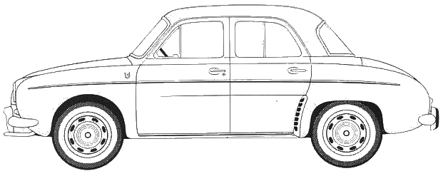 Car Renault Dauphine 1962