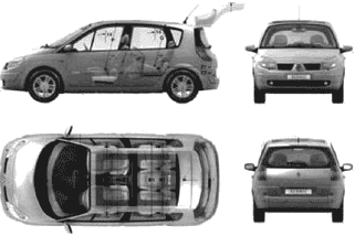 Car Renault Scenic II 2004