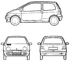 Automobilis Renault Twingo 1998