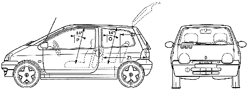 Karozza Renault Twingo 2004