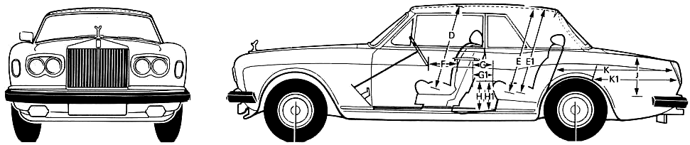 Automobilis Rolls Royce Corniche 1981