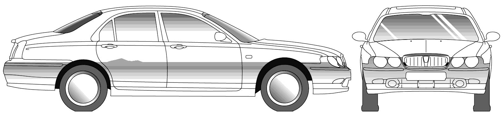 Automobilis Rover 75 2001