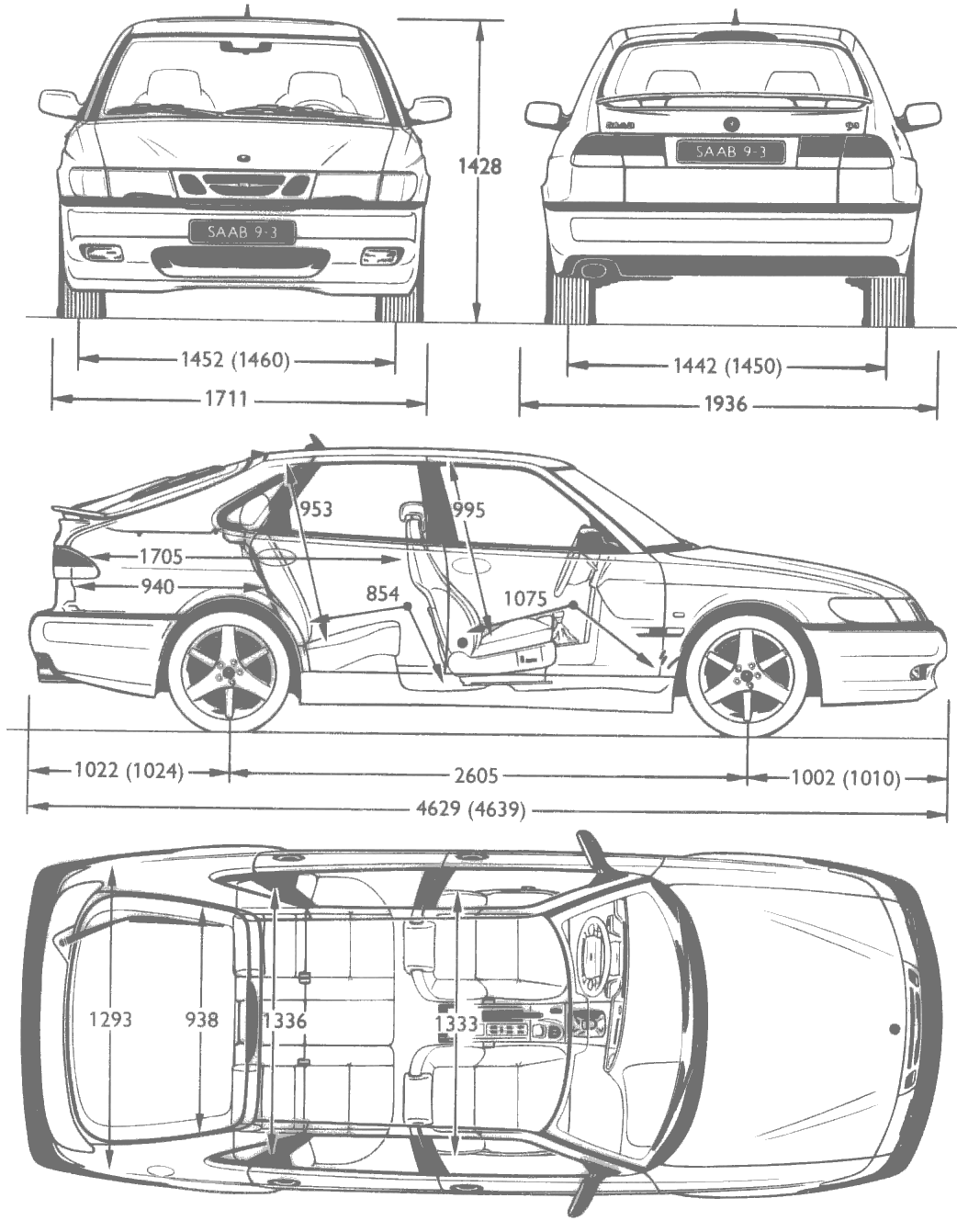 Automobilis Saab 9-3