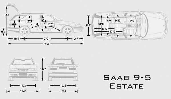 Automobilis Saab 9-5 Estate