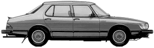 小汽车 Saab 900 4-Door