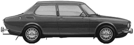 Cotxe Saab 99 1968