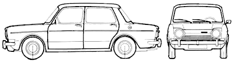 Cotxe Simca 1000 LS 1970