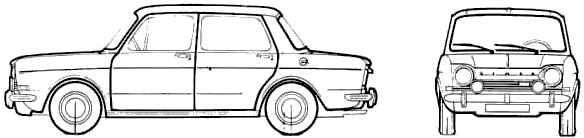 小汽車 Simca 1000 Special 1970