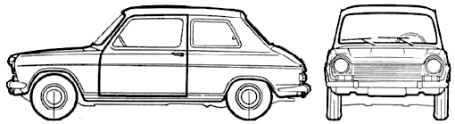 Karozza Simca 1100 3-Door LS 1973