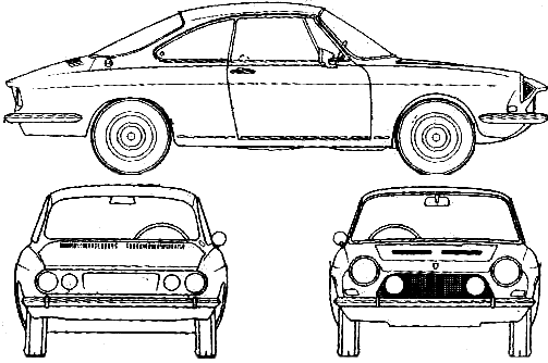 Cotxe Simca 1200 S Coupe 1967