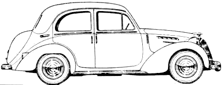 자동차 Simca 8 1200 Berline 1949